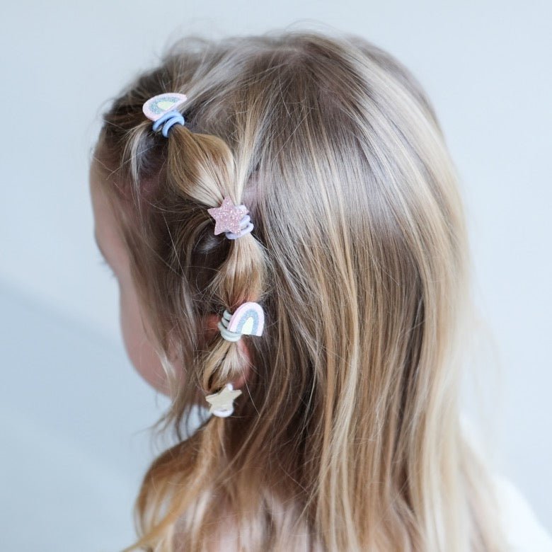 Mimi & Lula Rainbow & Star Mini Haargummis - Sausebrause Shop