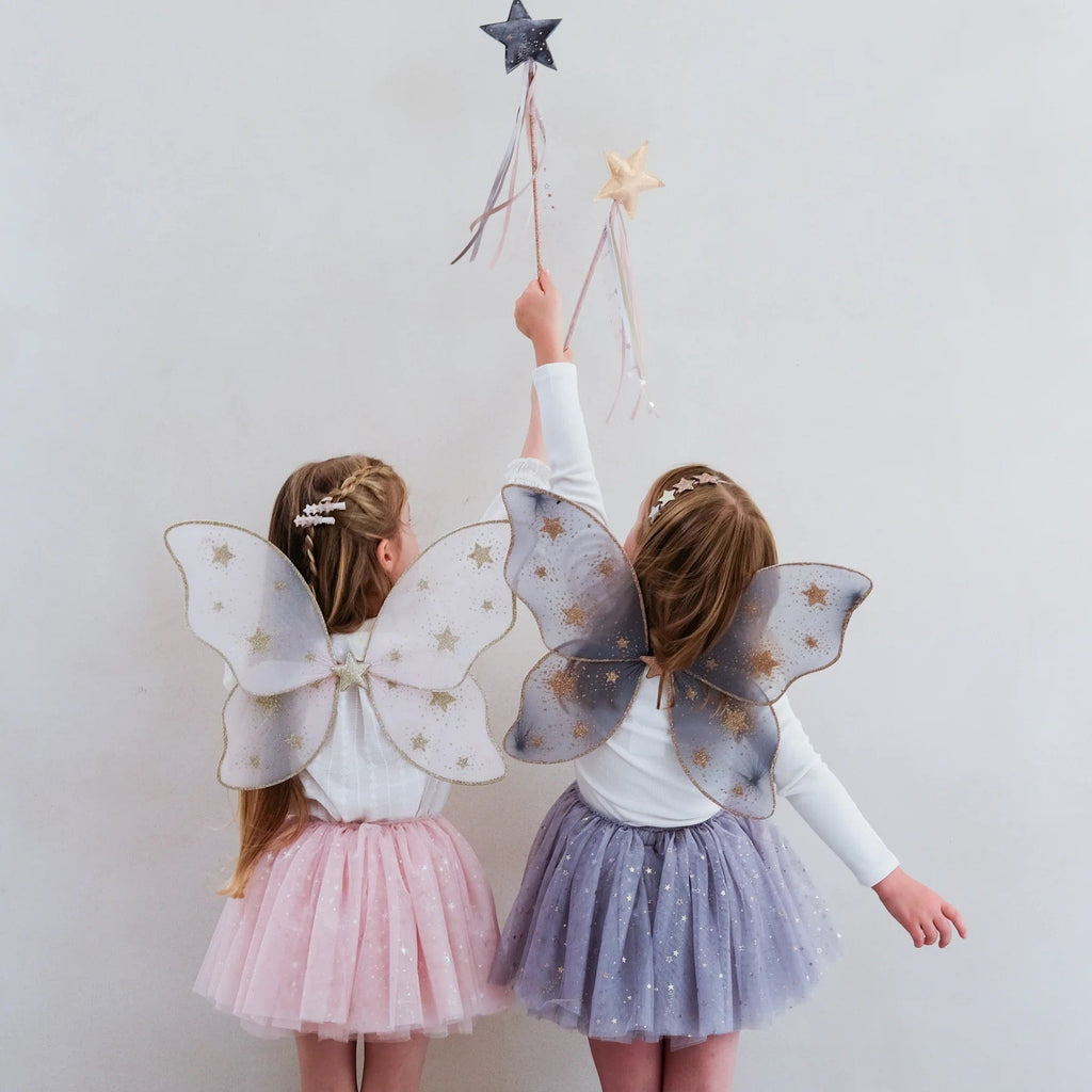 Mimi & Lula Starry Night Flügel – Rosa Feenflügel mit Sternen - Sausebrause Shop
