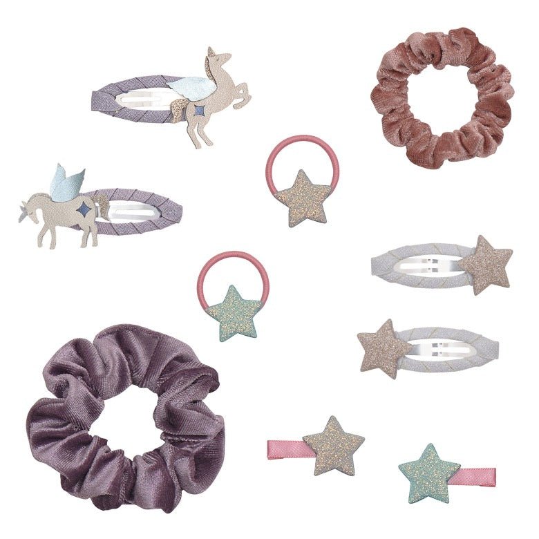 Mimi & Lula Unicorn Sparkle Pouch – Set mit Haargummis & Spangen - Sausebrause Shop