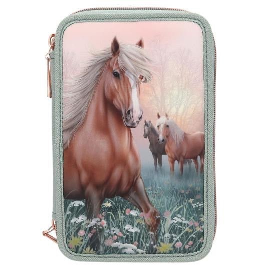 Miss Melody 3 - Fach - Federtasche ROMANTIC FIELDS – Gefüllt und Glitzrig - Sausebrause Shop