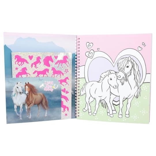 Miss Melody Malbuch mit Pailletten - Sausebrause Shop