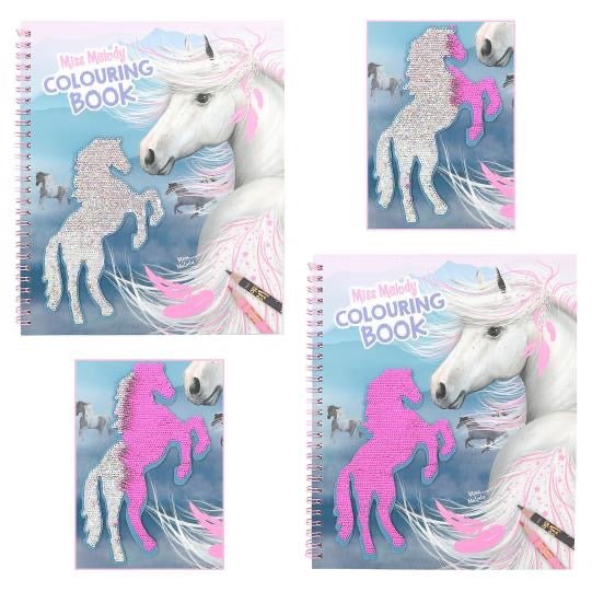 Miss Melody Malbuch mit Pailletten - Sausebrause Shop