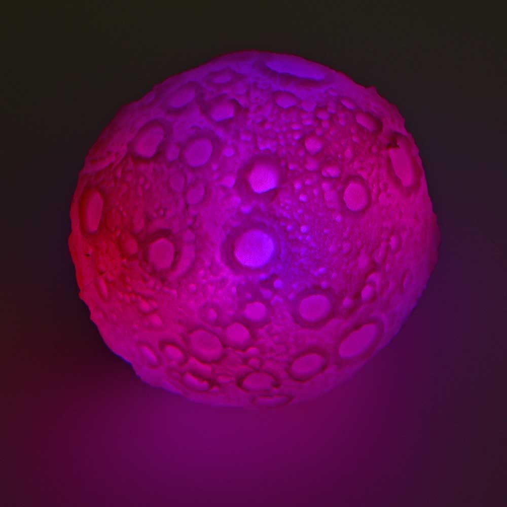 Mondball Bounce Ball LED - Leuchteffekt ca. 7 cm Mond - Optik - Sausebrause Shop