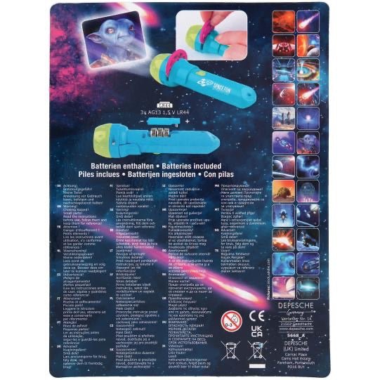 Monster Cars Taschenlampe SPACE FUN – leuchtende Bilderwelt für Kids - Sausebrause Shop