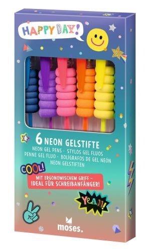 moses Happy Day Neon Gelstifte 6er Set - Sausebrause Shop