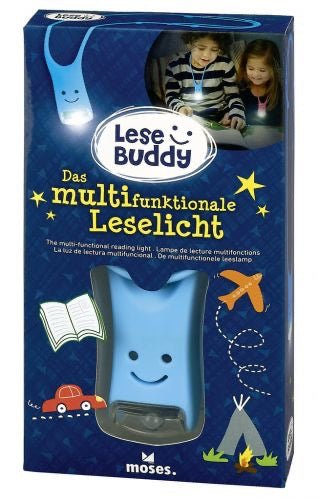 moses Lese Buddy blau multifunktionales Leselicht für Kinder - Sausebrause Shop