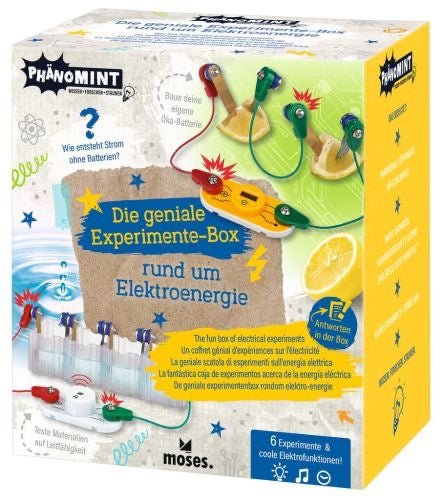Moses PhänoMINT Experimentierbox Elektroenergie für Kinder - Sausebrause Shop