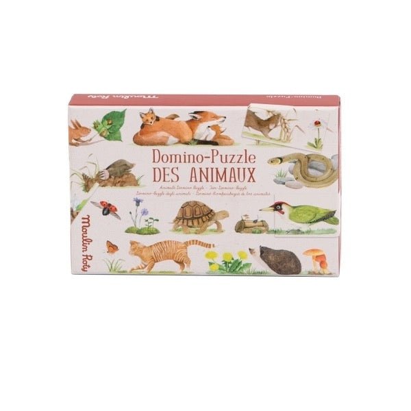 Moulin Roty Domino Puzzle Tiere – Legespiel für Kinder - Sausebrause Shop