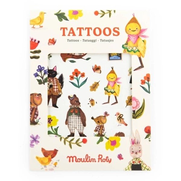 Moulin Roty Les Minouchkas – temporäre Tattoos 2 Bögen - Sausebrause Shop