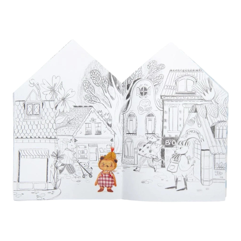 Moulin Roty Malbuch mit 150 Stickern Minouchkas - Sausebrause Shop