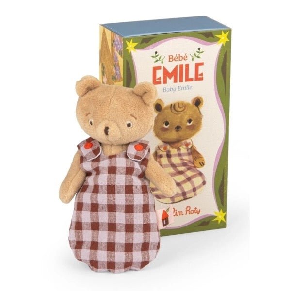 Moulin Roty Minouchkas Baby kleiner Bär Émile – Geschenkbox – 16 cm - Sausebrause Shop