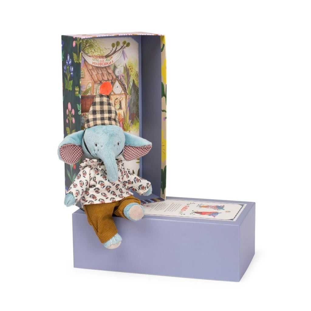 Moulin Roty Minouchkas Elefant Pablo – Kuscheltier aus Stoff - Sausebrause Shop