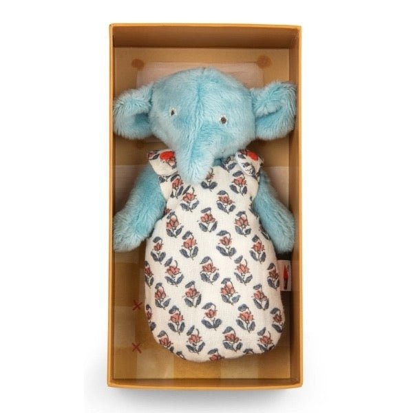 Moulin Roty Minouchkas Plüschtier Baby Elefant Pablo – Geschenkbox – 14,5 cm - Sausebrause Shop