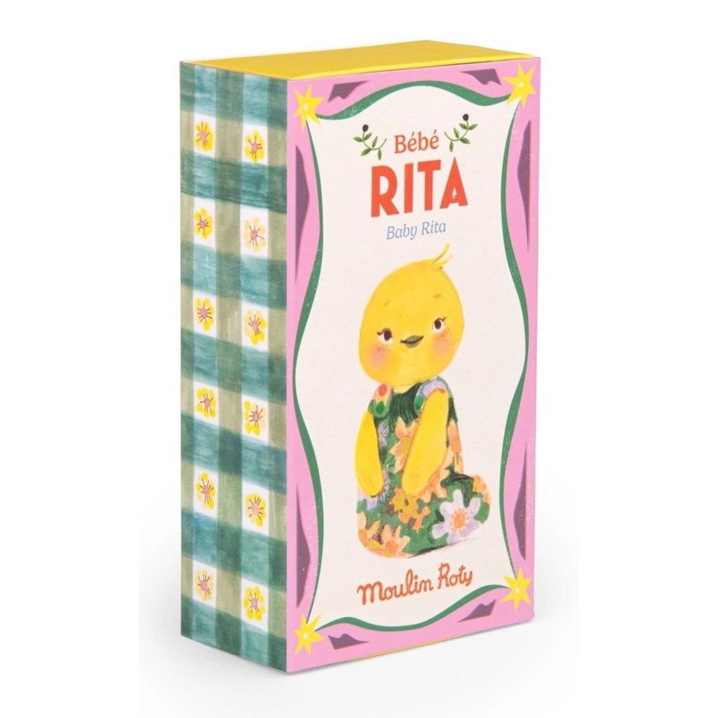 Moulin Roty Minouchkas Plüschtier Baby Ente Rita – Geschenkbox – 14,5 cm - Sausebrause Shop