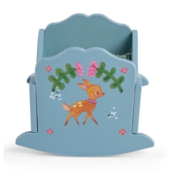 Moulin Roty Minouchkas Wiege – Puppenwiege aus Holz - Sausebrause Shop