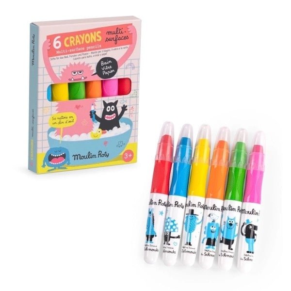 Moulin Roty Schmouks 6 Multi - Surface Stifte - Sausebrause Shop