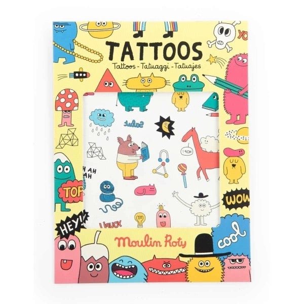 Moulin Roty Schmouks temporäre Tattoos 2 Bögen - Sausebrause Shop