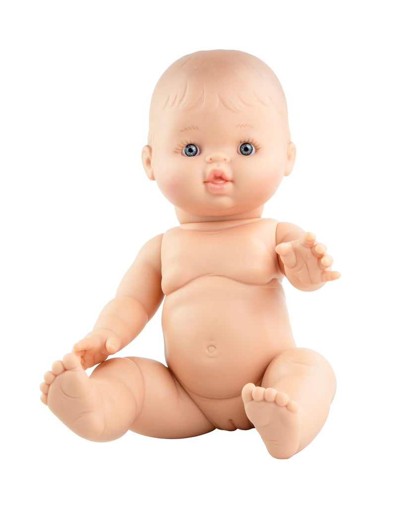 Paola Reina Babypuppe mit Biokleid salbeigrün 34 cm - Sausebrause Shop