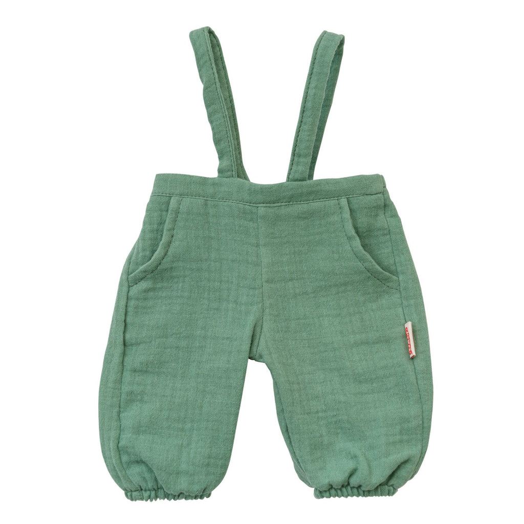 Paola Reina Puppe mit Bio - Latzhose, salbeigrün, Junge, 34 cm - Sausebrause Shop