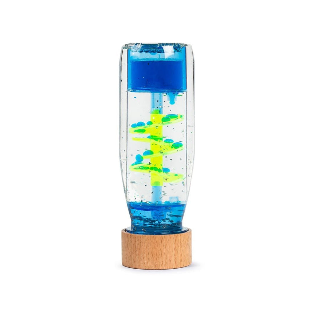 Petit Boum Move Bottle Spiral Blue Sensorikflasche 14 cm - Sausebrause Shop