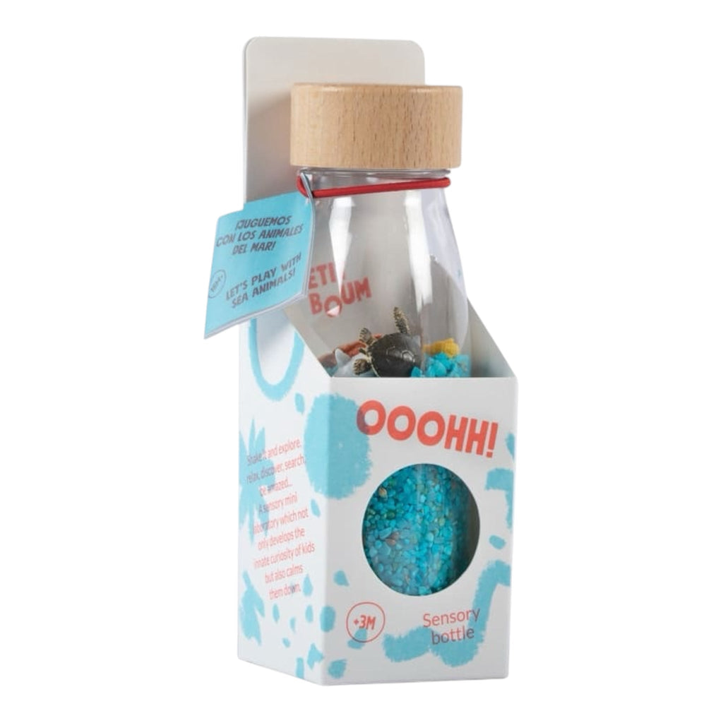 Petit Boum Spy Bottle Sea – Sensorikflasche ab 3 Monaten mit Ozeanwelt - Sausebrause Shop