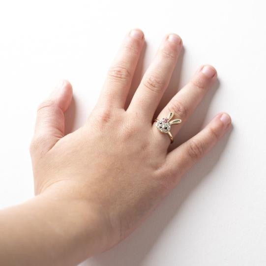 Princess Mimi Fingerring verstellbar Strassgold - Sausebrause Shop