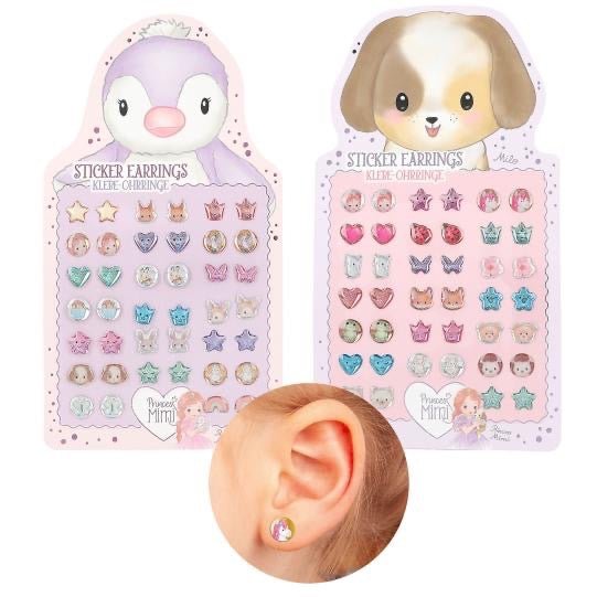 Princess Mimi Klebe - Ohrringe 20 Paar Bunte Sticker Ohrringe - Sausebrause Shop