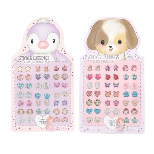 Princess Mimi Klebe - Ohrringe 20 Paar Bunte Sticker Ohrringe - Sausebrause Shop