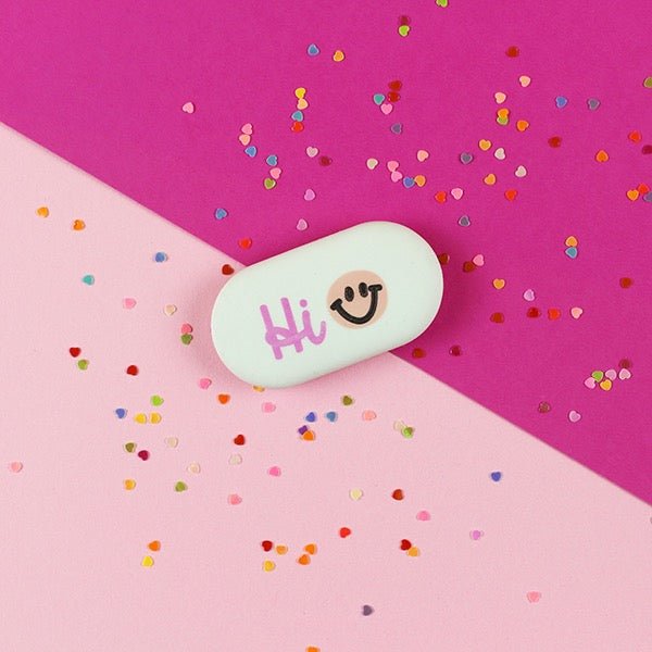 Radiergummi oval Hi Rosa Pink - Sausebrause Shop