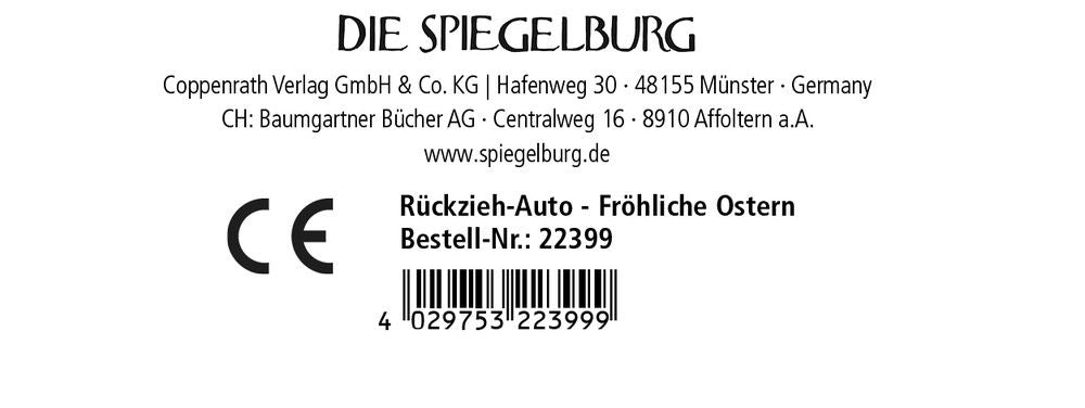 Rückzieh - Auto Fröhliche Ostern - Sausebrause Shop