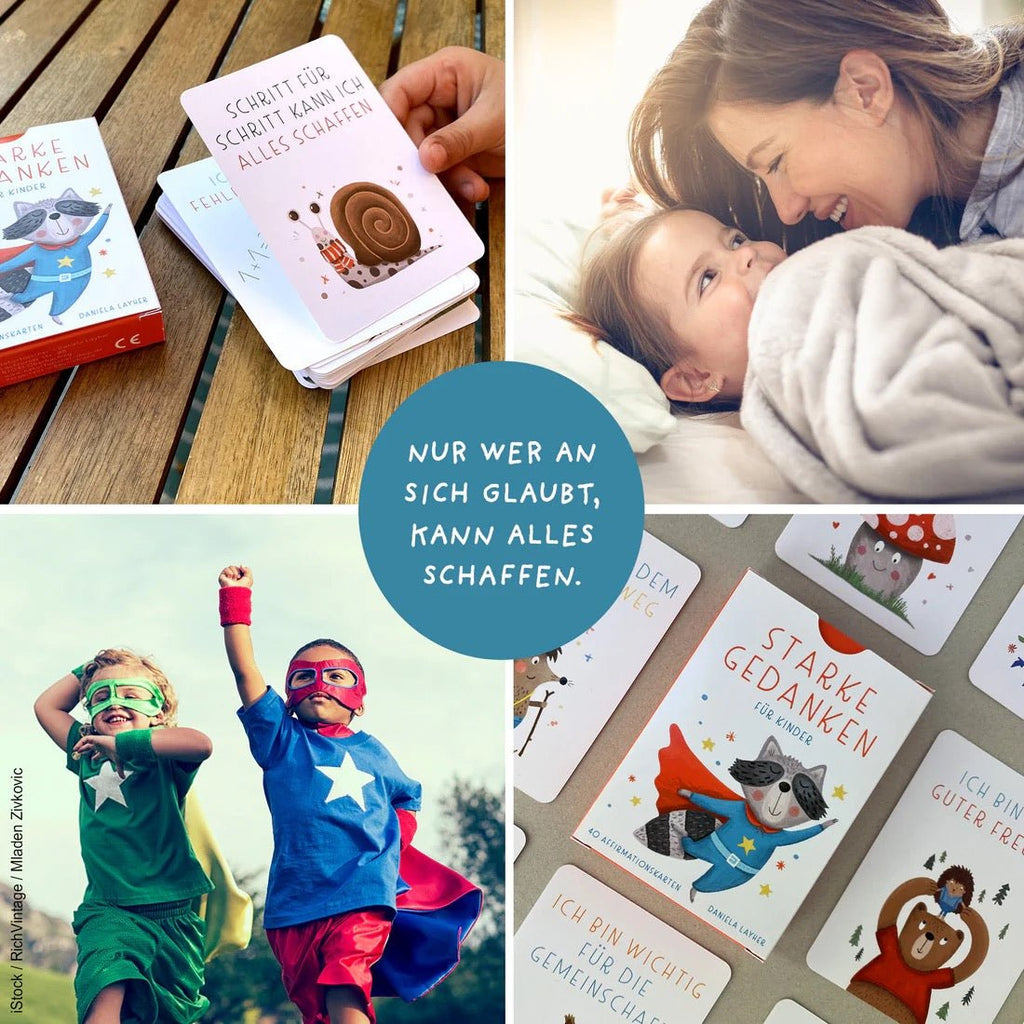 Rüsselfuchs 40 Affirmationskarten – Kinder Achtsamkeit & Selbstwert (DIN A7) - Sausebrause Shop