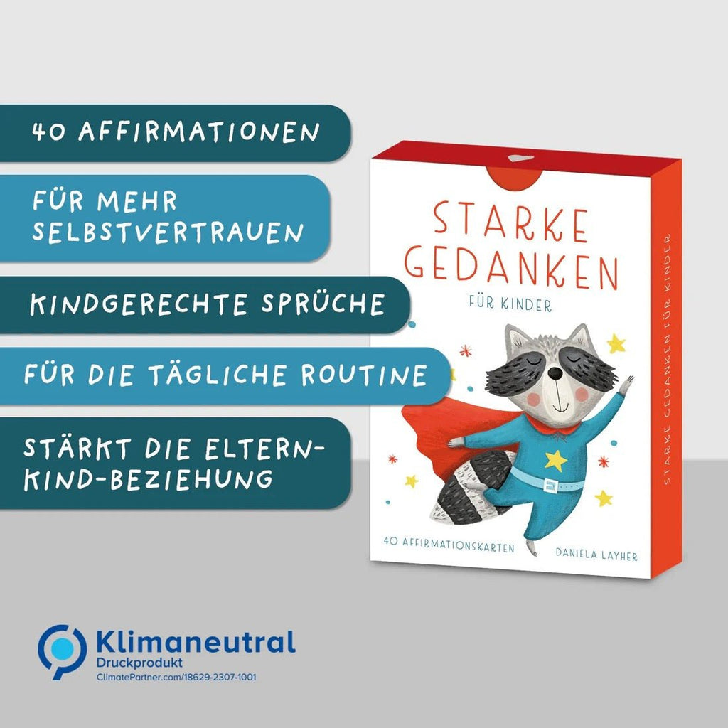 Rüsselfuchs 40 Affirmationskarten – Kinder Achtsamkeit & Selbstwert (DIN A7) - Sausebrause Shop
