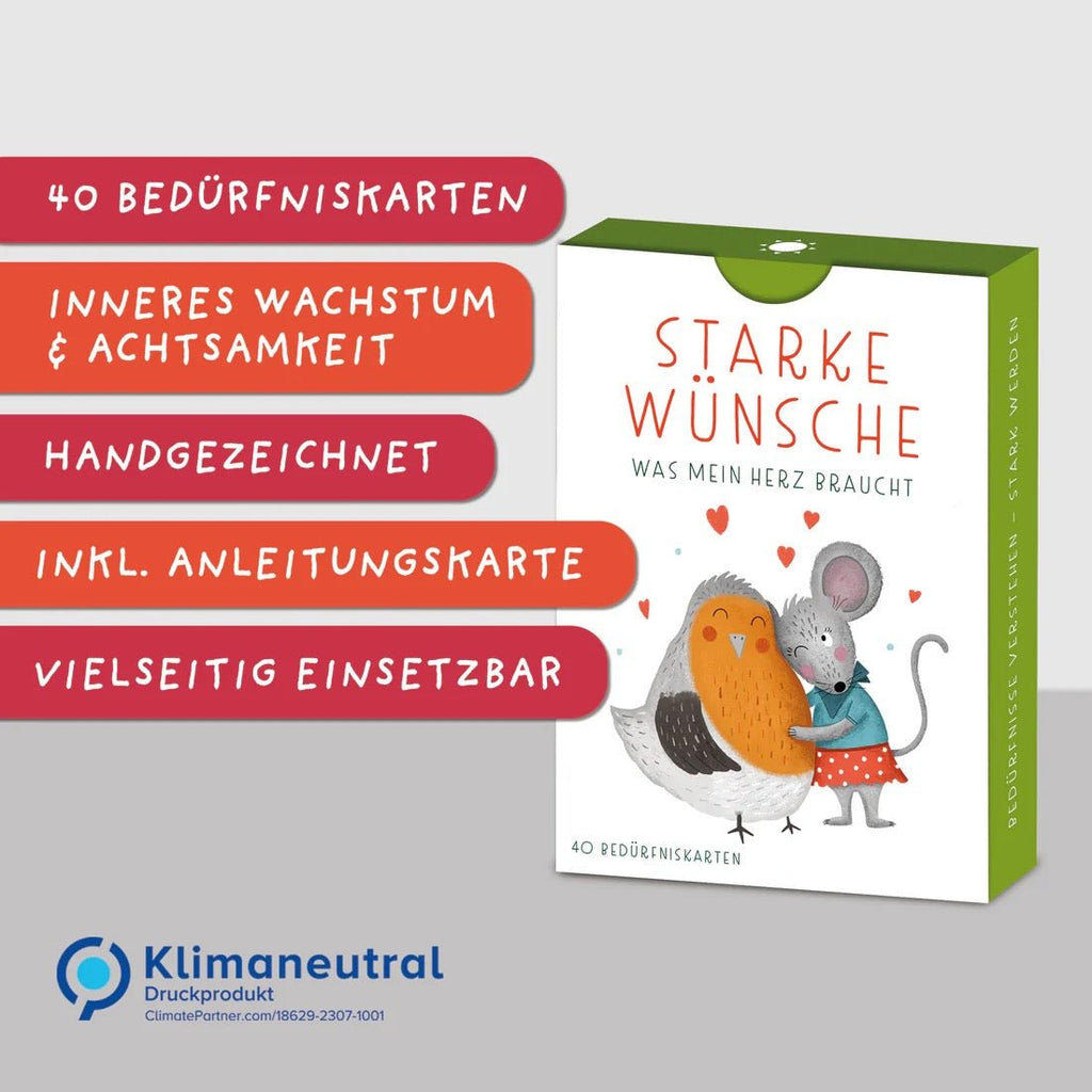Rüsselfuchs 40 Bedürfniskarten – Kinder Achtsamkeit & Emotion (DIN A7) - Sausebrause Shop