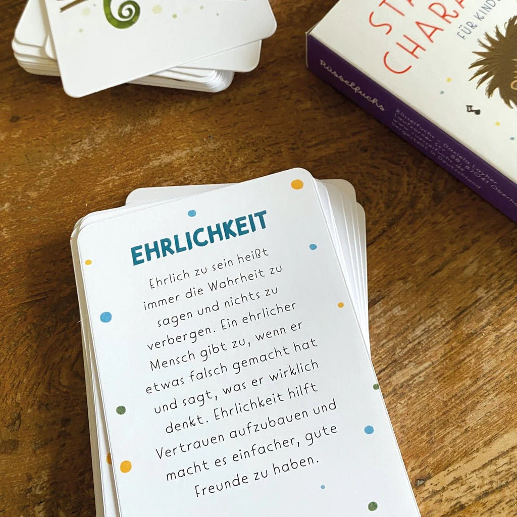 Rüsselfuchs 40 Gesprächskarten – Kinder Gespräche & Achtsamkeit (DIN A7) - Sausebrause Shop