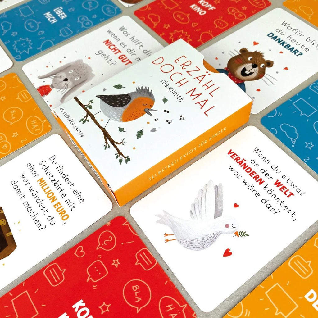 Rüsselfuchs 40 Gesprächskarten – Kinder Gespräche & Achtsamkeit (DIN A7) - Sausebrause Shop