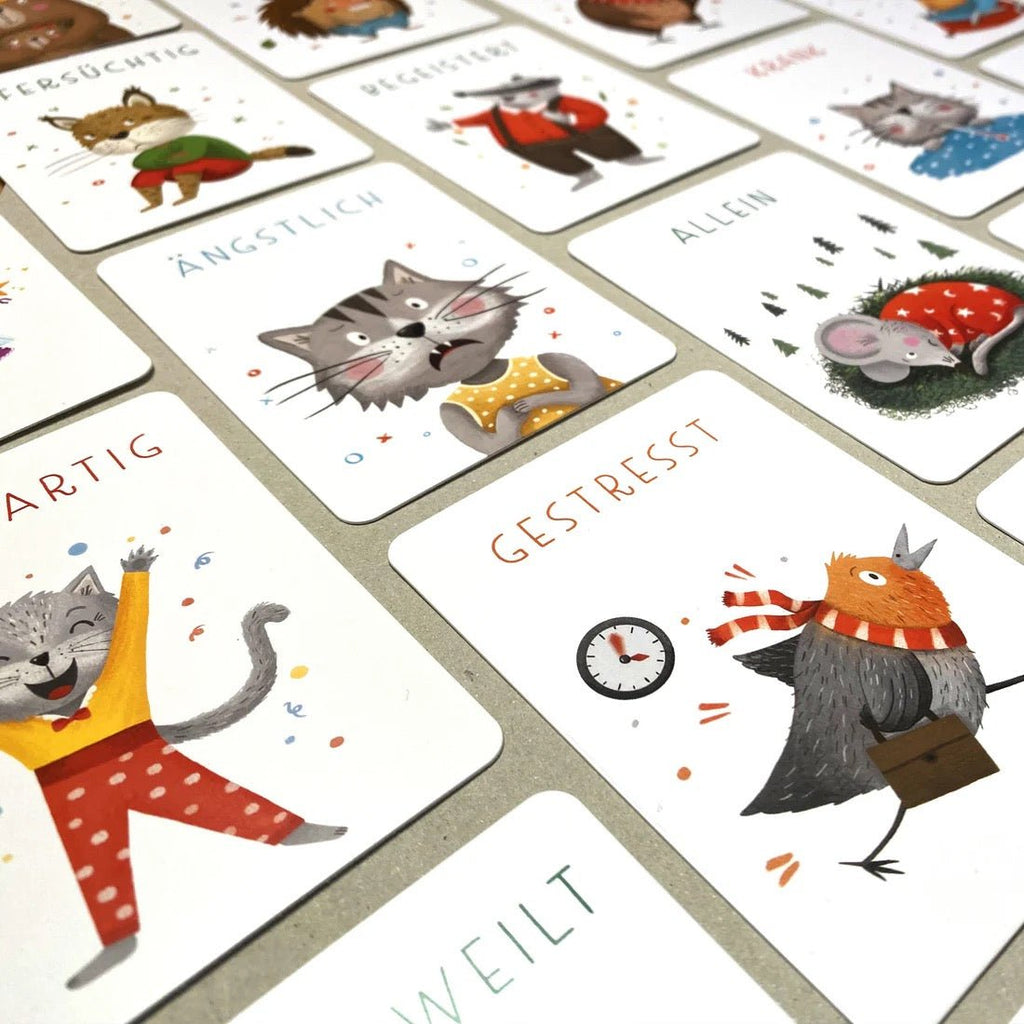 Rüsselfuchs Gefühlskarten Kinder – 40 Emotionskarten, Tiere - Sausebrause Shop