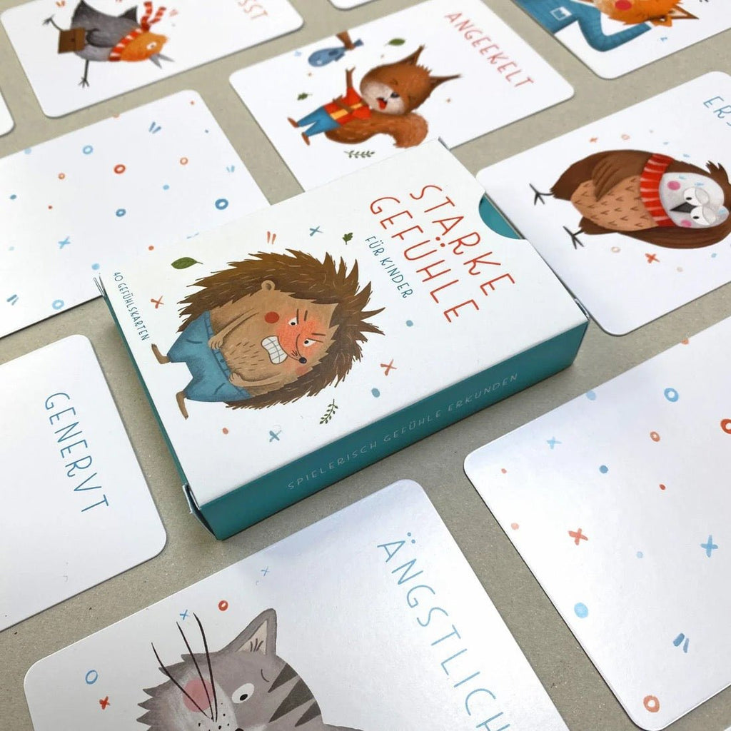 Rüsselfuchs Gefühlskarten Kinder – 40 Emotionskarten, Tiere - Sausebrause Shop