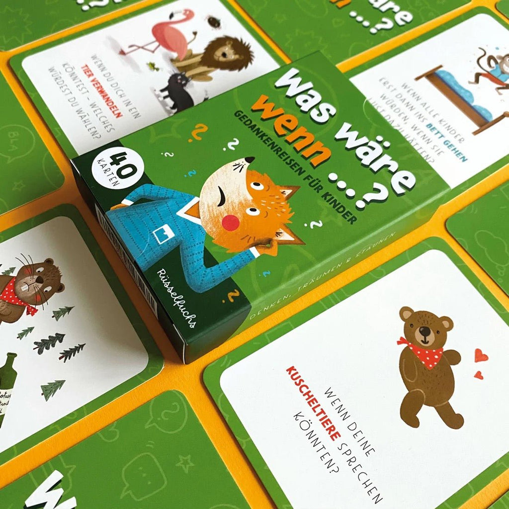 Rüsselfuchs Kartenspiel Was wäre wenn Gedankenreisen für Kinder - Sausebrause Shop