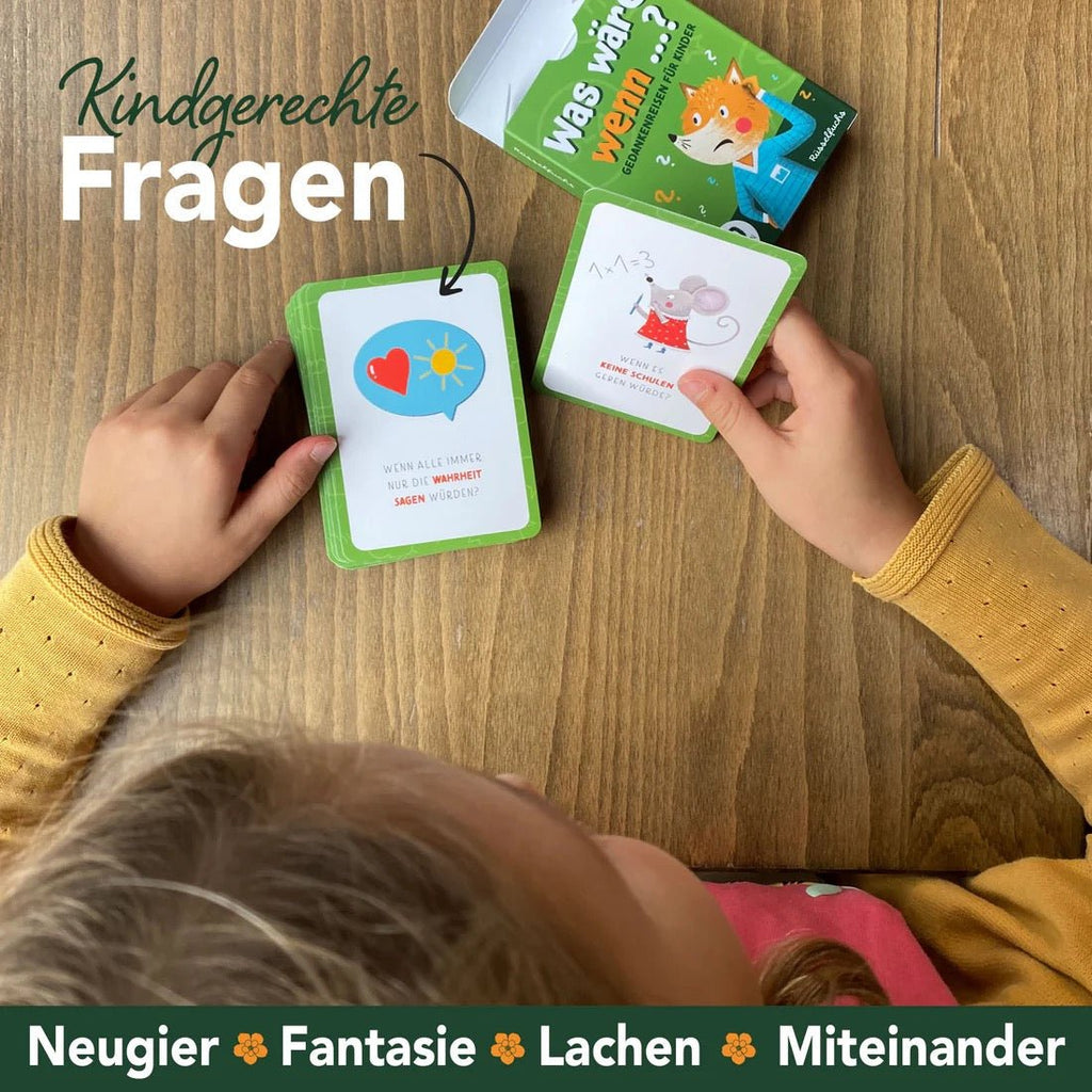 Rüsselfuchs Kartenspiel Was wäre wenn Gedankenreisen für Kinder - Sausebrause Shop