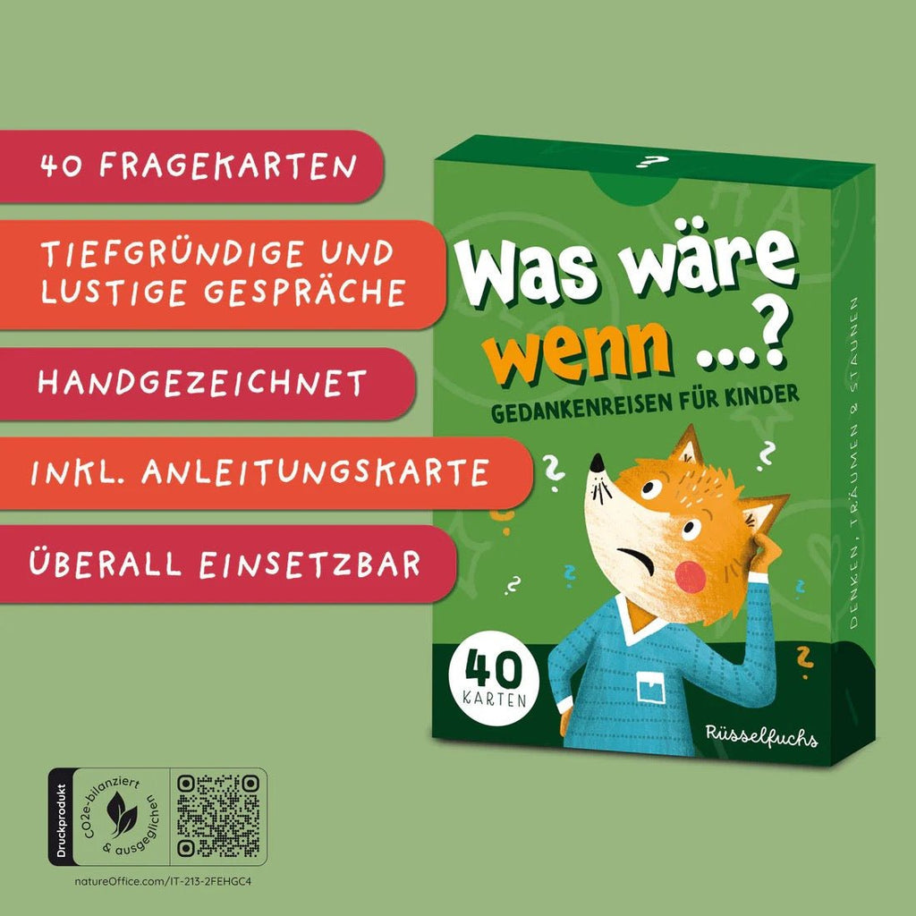 Rüsselfuchs Kartenspiel Was wäre wenn Gedankenreisen für Kinder - Sausebrause Shop