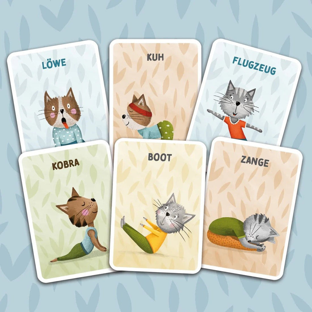 Rüsselfuchs Kinderyoga Karten mit Katzen 30 Karten DIN A6 - Sausebrause Shop