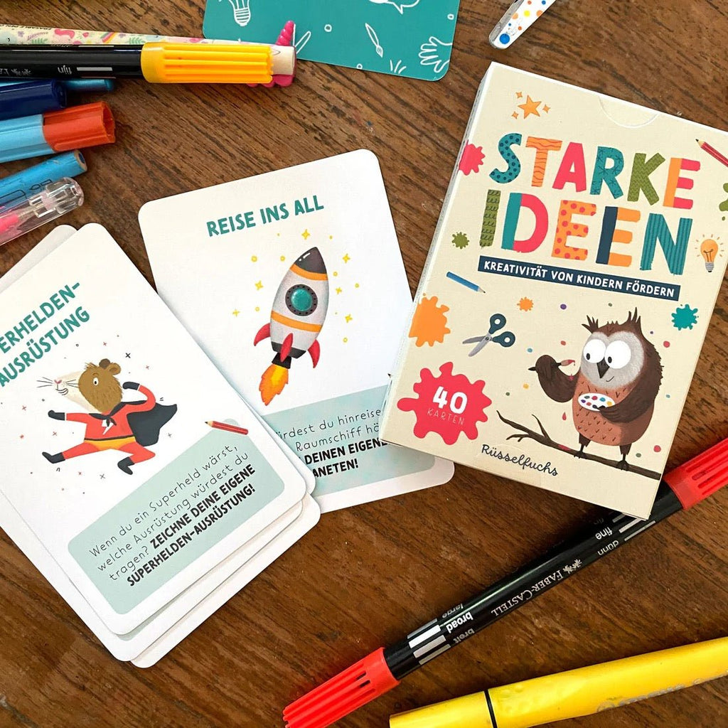 Rüsselfuchs Kreativitätskarten für Kinder – Ideen & Aufgaben - Sausebrause Shop