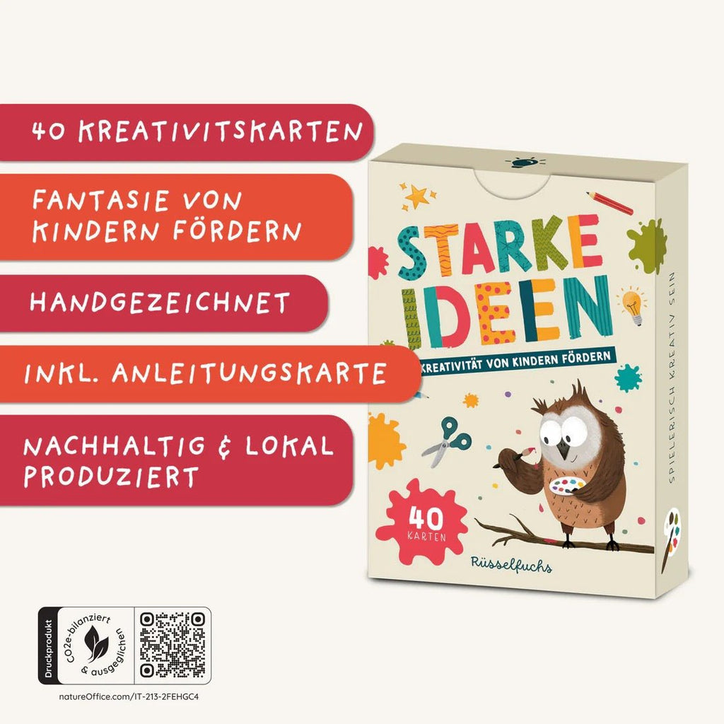 Rüsselfuchs Kreativitätskarten für Kinder – Ideen & Aufgaben - Sausebrause Shop