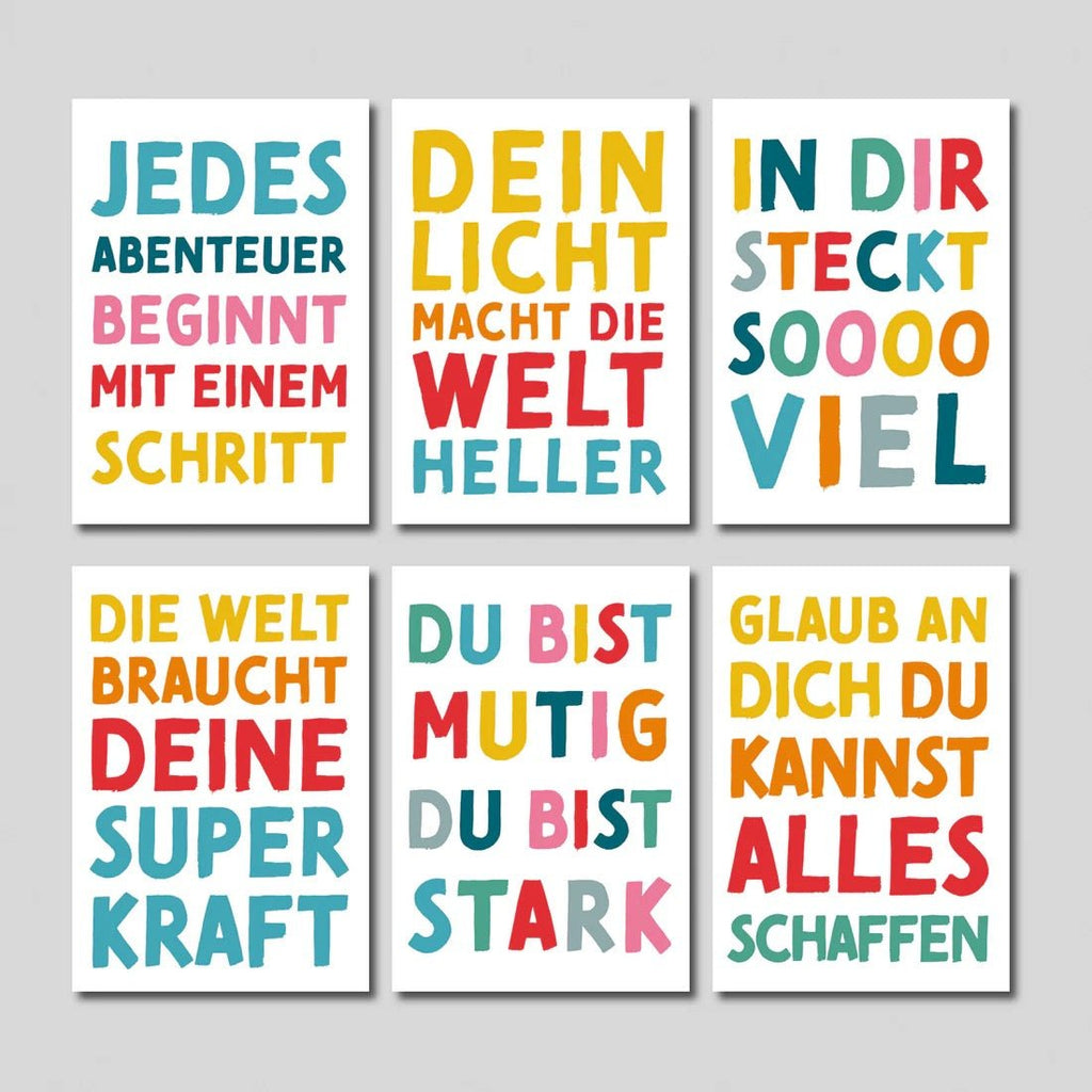 Rüsselfuchs Mutmacher - Kartenset – 10 inspirierende Postkarten DIN A6 - Sausebrause Shop