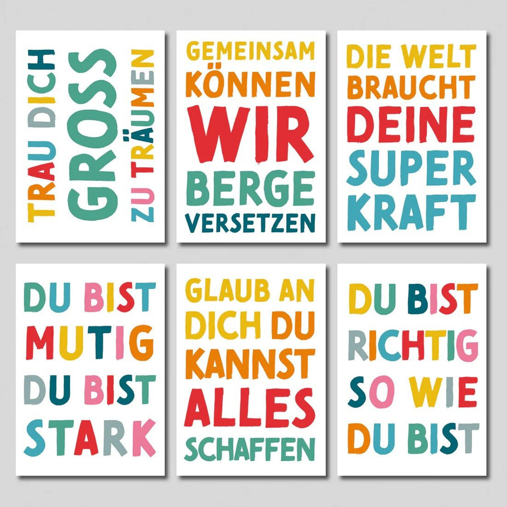 Rüsselfuchs Mutmacher - Kartenset – 10 inspirierende Postkarten DIN A6 - Sausebrause Shop
