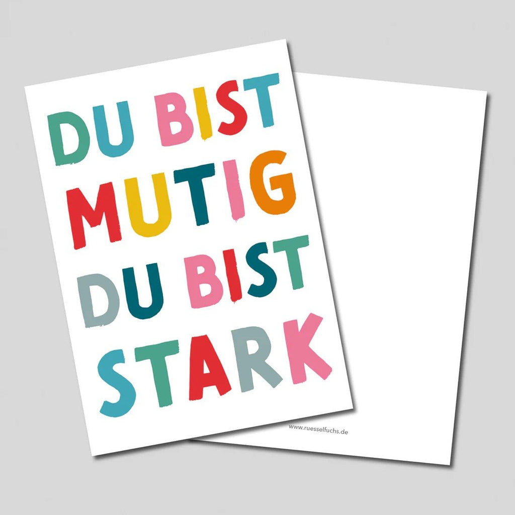 Rüsselfuchs Mutmacher - Kartenset – 10 inspirierende Postkarten DIN A6 - Sausebrause Shop