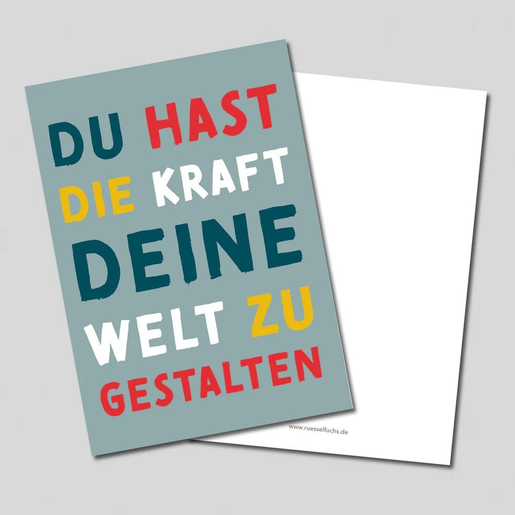Rüsselfuchs Mutmacher - Kartenset BUNT – 10 ermutigende Postkarten (DIN A6) - Sausebrause Shop