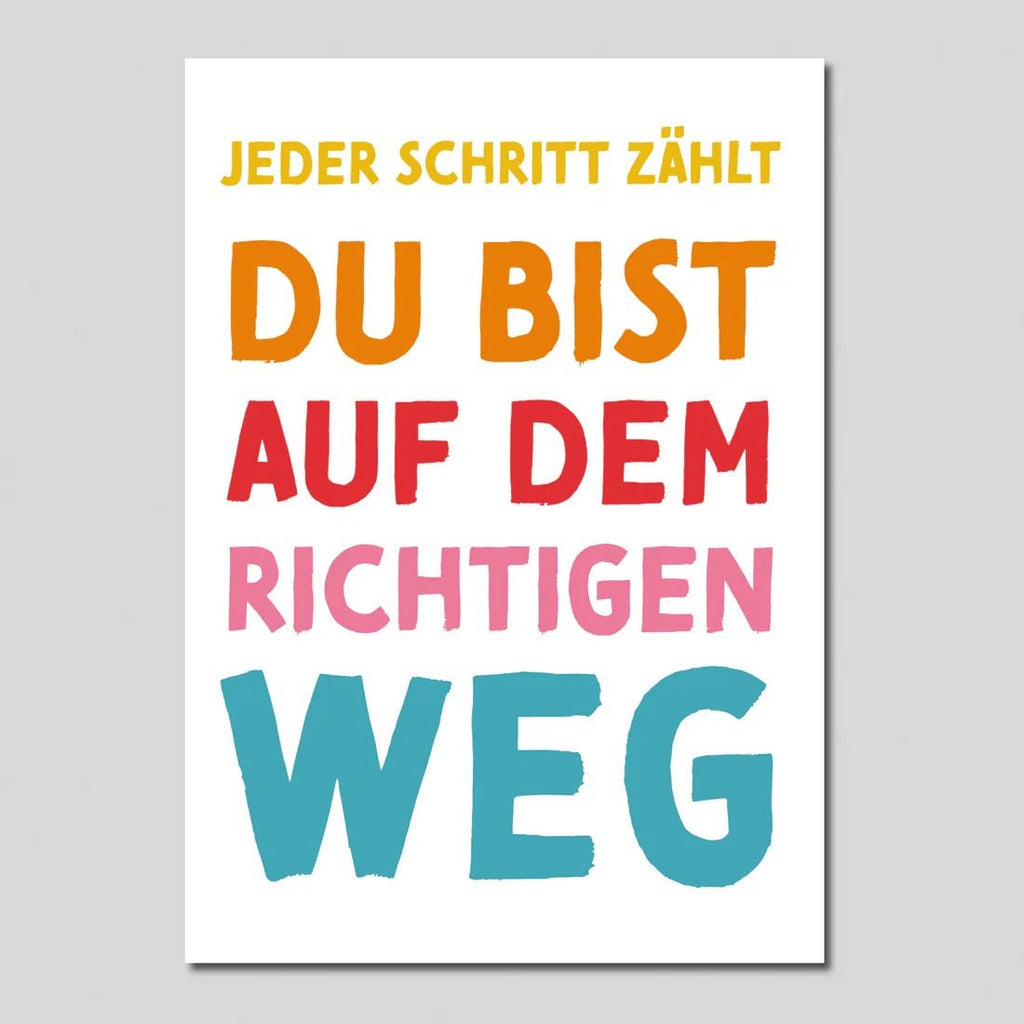 Rüsselfuchs Postkarte Du bist auf dem richtigen Weg DIN A6 - Sausebrause Shop