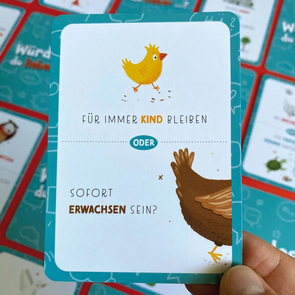 Rüsselfuchs Spiel „Würdest du lieber…?“ – Fragen für Kinder - Sausebrause Shop