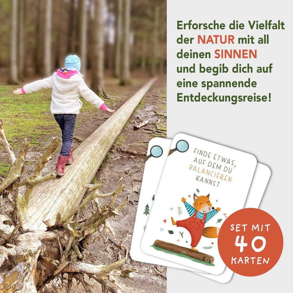 Rüsselfuchs Wald - Schatzsuche – 40 handgezeichnete Suchkarten A7 (ab 3 J.) - Sausebrause Shop